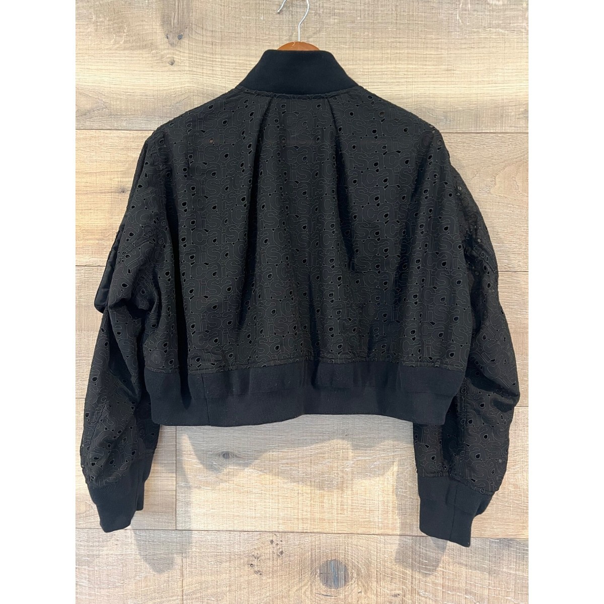 NWOT sacai logo-embroidery lace bomber jacket SIZE 2/ M | eBay