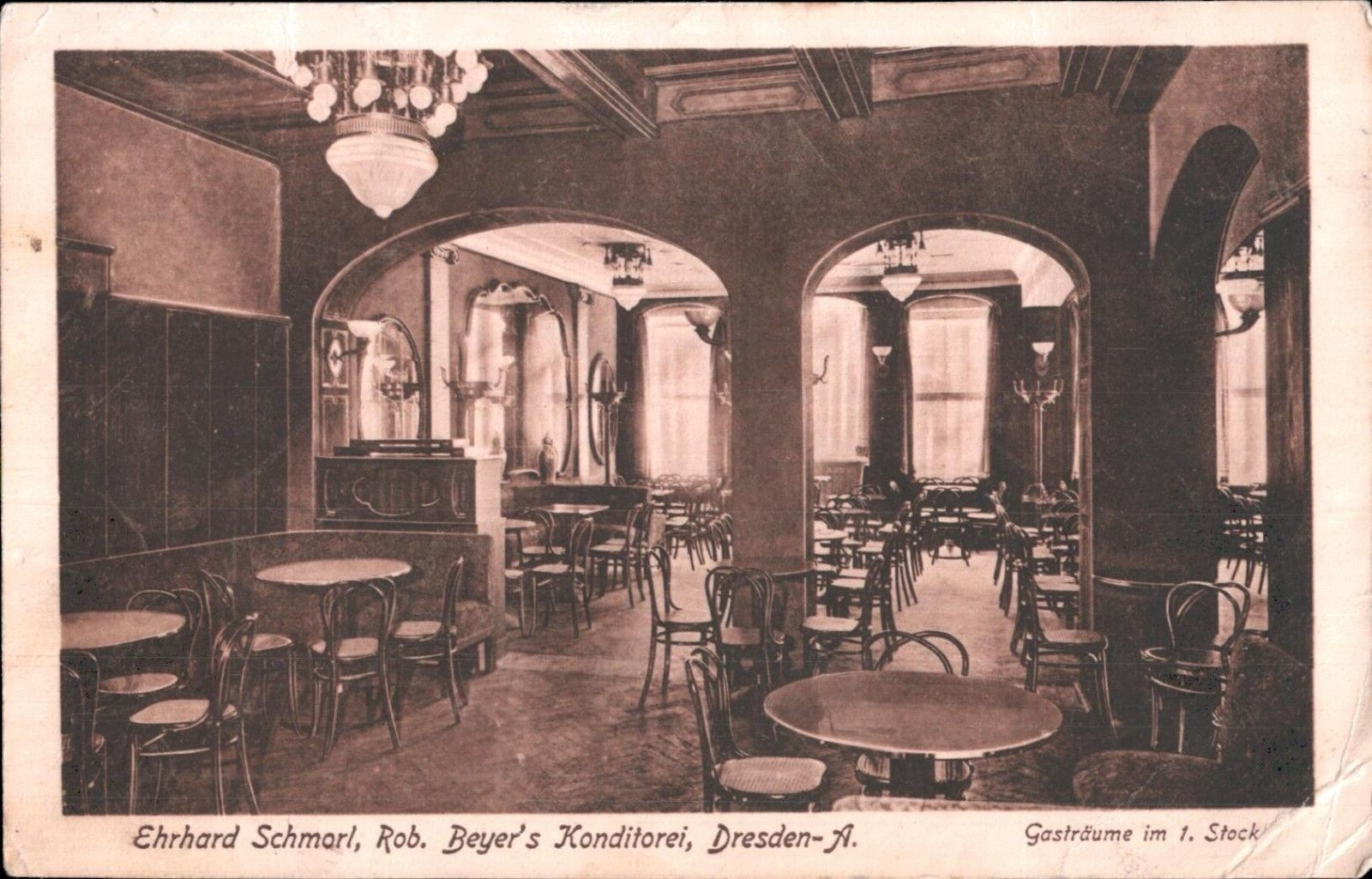 Ehrhard Schmarl, Rob. Beyer's pastry shop, Dresden-A. 