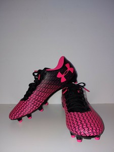 pink under armour soccer cleats