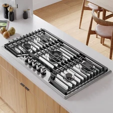 Empava 36" Recessed Gas Stove Cooktop with 5 Italy SABAF Sealed Burner NG/LPG