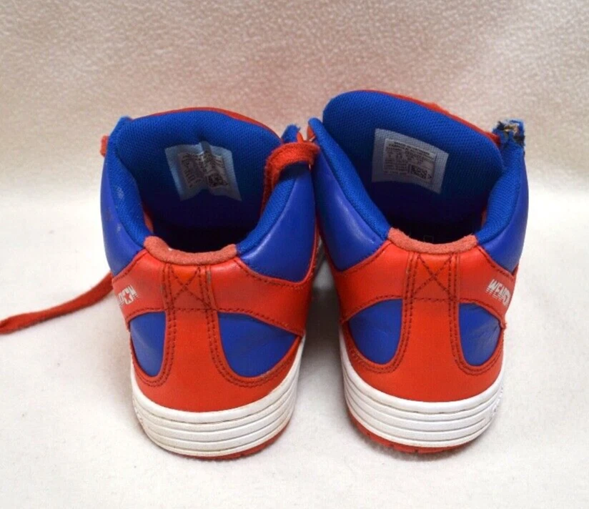 Converse Weapon Kids/Boys Red, Blue & White High Top Sneakers Size US 3 Uk 2.5 - image 3 of 4