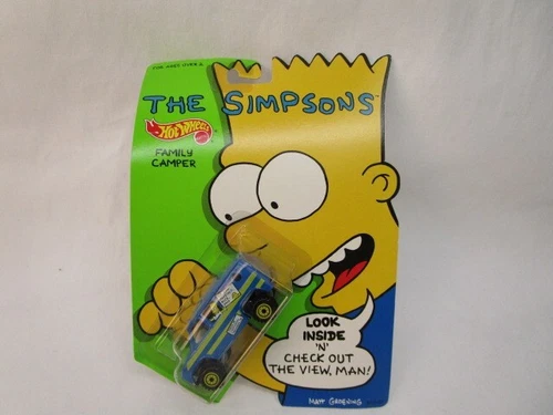 Hotwheels The Simpsons Family Camper Van Scene Machine Vintage 1990 NEW