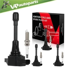 4 For 2014-2015 Nissan Versa Note 1.6L L4 Ignition Coil & Iridium Spark Plug