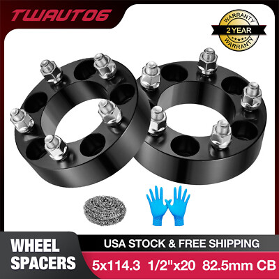 #ad 2 1.5 Inch 5x4.5 5x114.3 Wheel Spacers for Jeep Wrangler Cherokee Ford Mustang $95.98