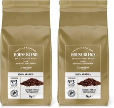 House Blend Coffee Beans Medium Roast 2kg (2Packs of 1kg) Rainforest Certified 29.95 per kilo