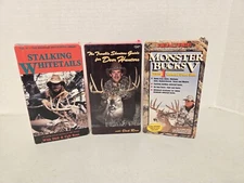 Bill Jordan & Dirk Ross Hunting Whitetail Deer VHS Tapes Lot of 3