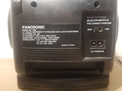Vintage Rare Excellent 1982 Panasonic MicroTV Television With