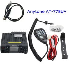 AT-778UV Mobile Radio 25W Dual Band 136-174&400-480MHz Two Way Radio + USB Cable