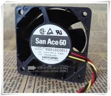 Sanyo 9G0612G1D011 6038 DC12V 1.54A 6CM 3-Wire Dual Ball Cooling Fan