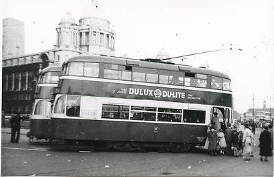 6D292 RP 1950s LIVERPOOL TRAMWAYS BUS CAR #?? LIVERPOOL PIER HEAD UK | eBay