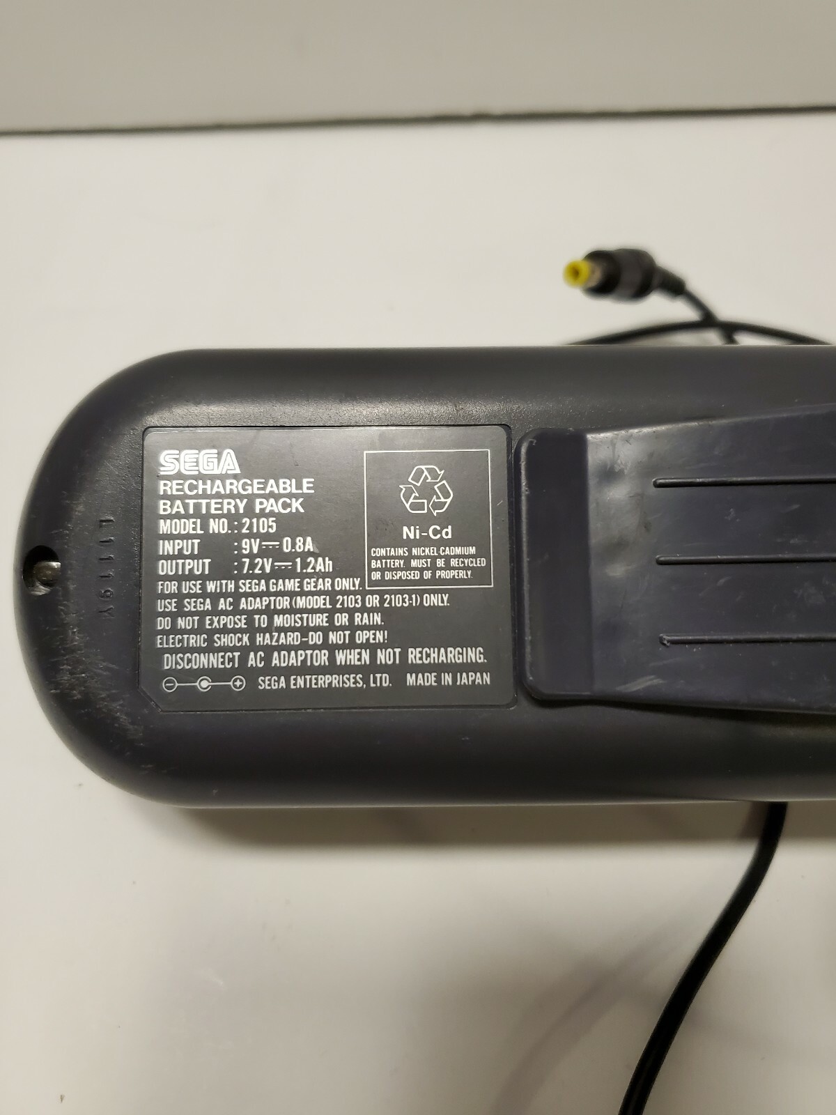 Sega Game Gear Battery Pack Model 2105 A13 / Untested eBay