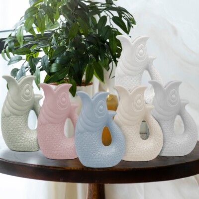Keramik Fischkrug/Vase/Glugkrug
