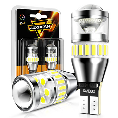 AUXBEAM LED Reverse Back Up Light Bulb 921 912 W16W T15 906 916 6500K Cool White