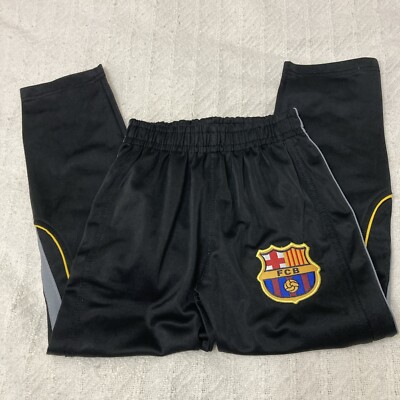 Children s 42/44 FCB Barcelona Warmup Pants Black 
