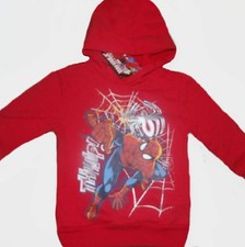Marvel Spiderman Pullover Hoodie Size 4-5 XS 8 M 10-12 L New Child Sweatshirt