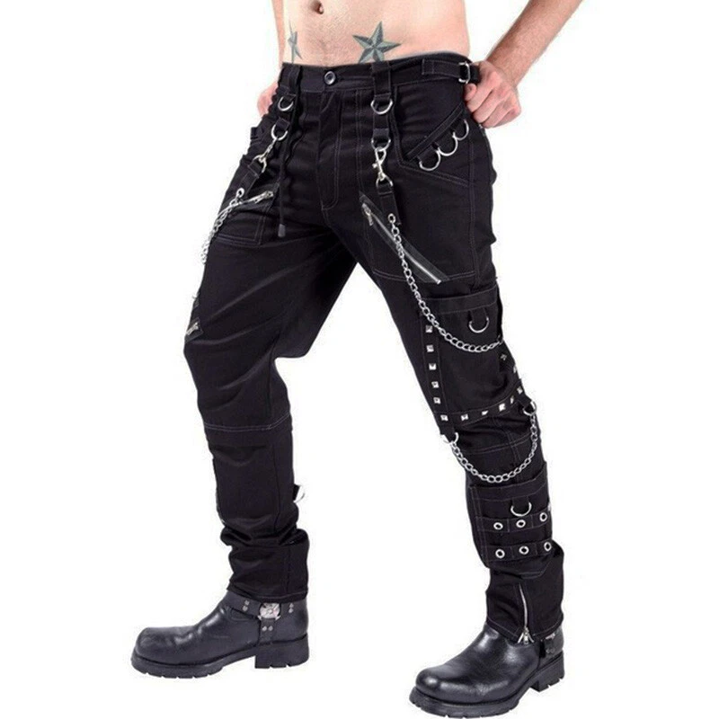 Gothic pants with best sale chains