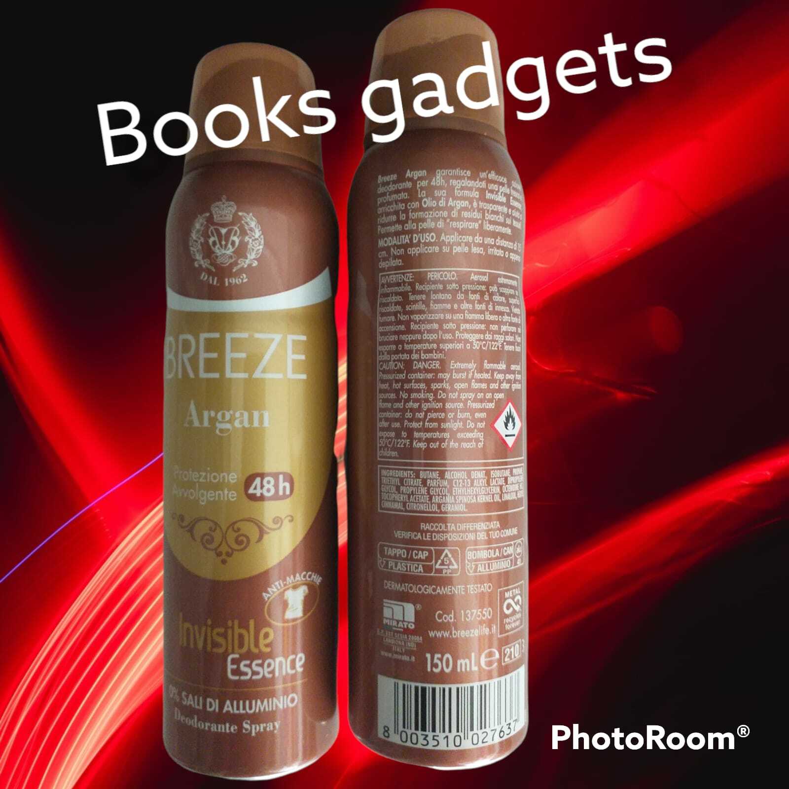 11 pz Breeze Argan Deo Spray Invisible Essence Deodorante Protezione Avvolgente