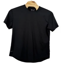 BYLT Mens Drop Cut Short Sleeve Performance TShirt Black XL Training Lightweight