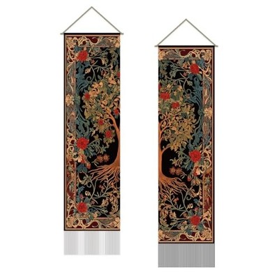  Folk Pattern Tapestry For Bedroom Life Of Tree Wall Art Tapestry Wall Brown