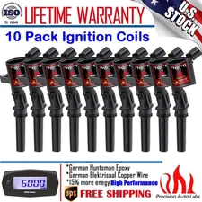 10 PACK HIGH PERFORMANCE IGNITION COIL FOR FORD F150 DG508 4.6L 5.4L 6.8L V8 V10