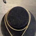 Beautiful Trifari Goldtone Metal & Purple Stone Marked Pendant Styled Necklace — photo 6