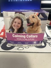 Calming Dog Collars   4 Pack, 60 Days, Natural Ingredients, Waterproof