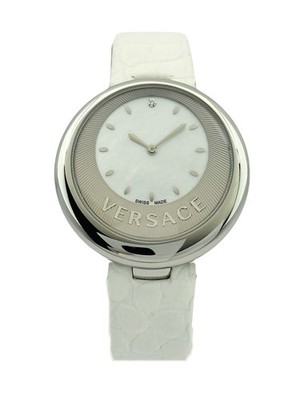 Versace Women's 87Q99D498S001 Perpetuelle Stainless Steel MOP Dial Diamond Watch