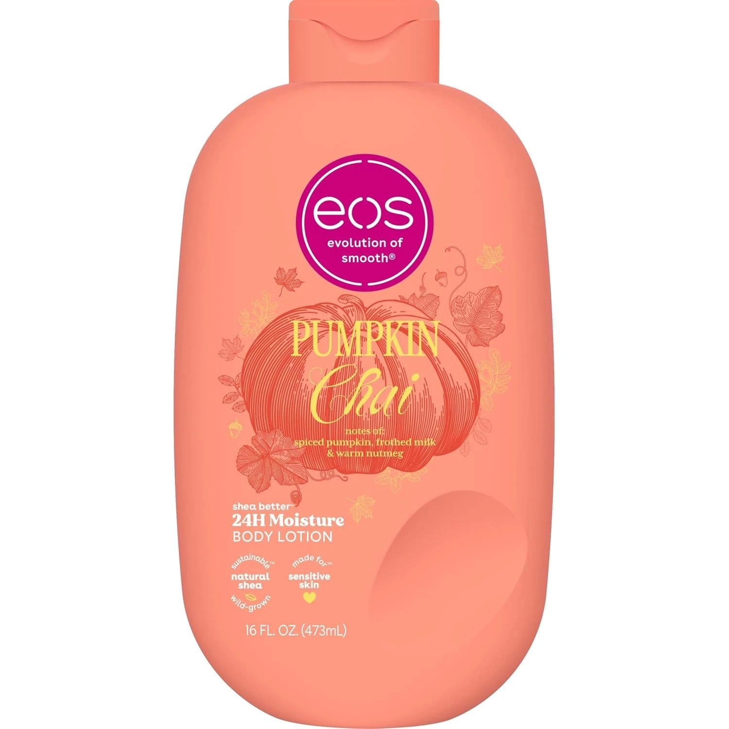 eos Pumpkin Chai Shea Better Body Lotion - 24H 16 Fl Oz (Pack of 1) Clear