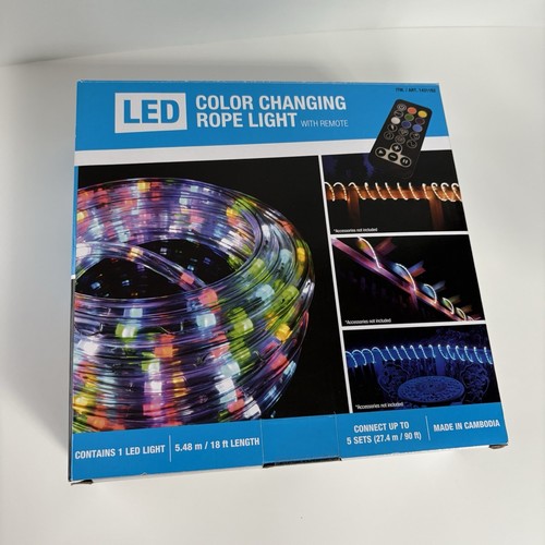 LED Farbwechsel (18 Fuß/5,48 m) Lichtschlauch mit Fernbedienung bis zu 5 Sets Neu im Karton - Bild 2 von 9