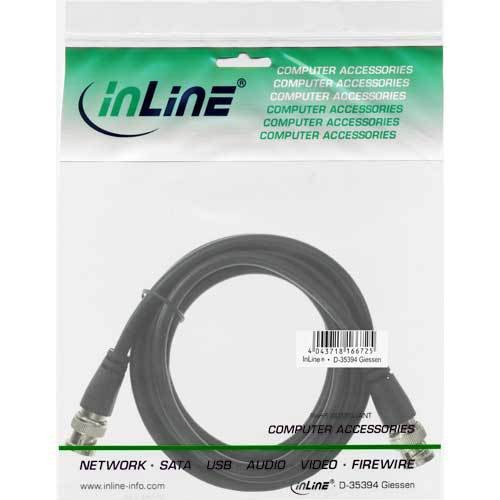 5x InLine BNC Videokabel Stecker / Stecker RG59 75Ω schwarz 5m - Bild 2 von 2