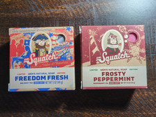 Dr Squatch Bar Soap Bundle 10-PACK 9x Freedom Fresh and 1x Frosty Peppermint