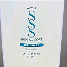 Avon Skin So Soft Original Bath Oil 16 oz. d1991 Original Full Bottle Sealed