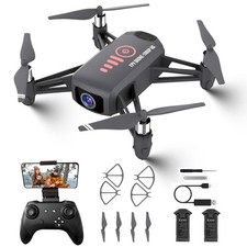 Drone with for 8-12 and Adults 1080P HD Mini FPV Drones with Headless Mode, 3...