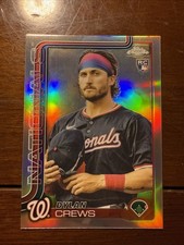 2025 TOPPS CHROME VARIATION SSP REFRACTOR DYLAN CREWS ROOKIE CARD #146