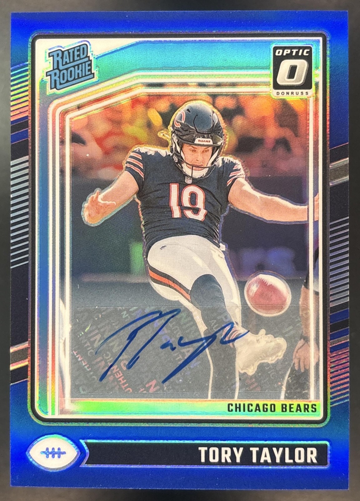 Tory Taylor Panini Donruss Optic #278 Autograph Blue