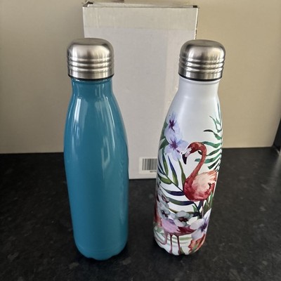 NEU - noch im Karton - 2er Set 500ml Edelstahl Trinkflaschen