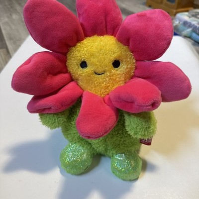 Bum Bumz by RUSS Dan the Daisy Flower Spring Bumz Pink Flower 10'' Plush