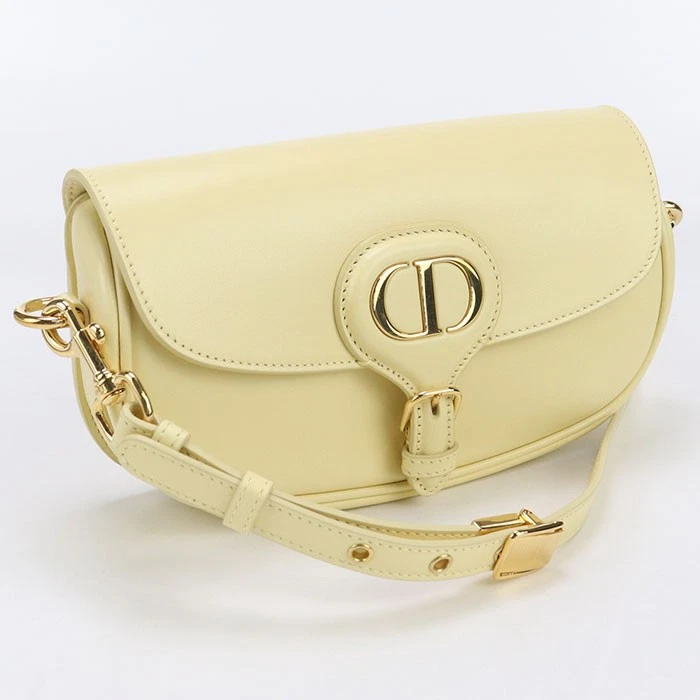 SAC BANDOULIÈRE AUTHENTIQUE CHRISTIAN DIOR BOBBY FEMME CUIR JAUNE F/S