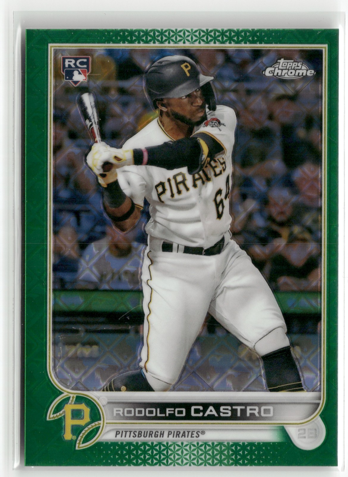 2022 Topps Chrome Logofractor Edition #43 Rodolfo Castro Green /99 RC