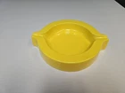 Vintage 10" Haeger Pottery Lemon Yellow Ashtray 204 8-L USA RARE find. Excellent