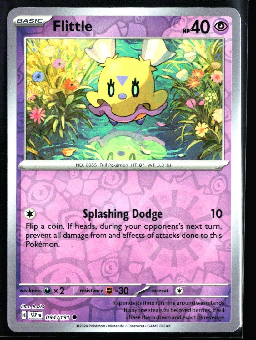 2024 Scarlet & Violet Series - Surging Sparks Flittle #94 Reverse Holo Pokemon