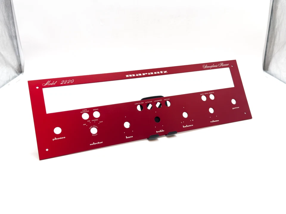 Custom Anodized Faceplate for Marantz 2220 Receiver– Laser Engraved – Aluminum - Image 4 of 4