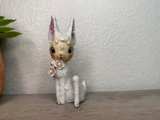 vintage deer figurine possibly lipper and mann sugared rhinestone deer