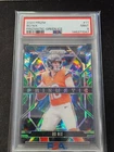 2024 PANINI PRIZM FOOTBALL PRIZMATIC GREEN ICE #11 BO NIX RC PSA 9