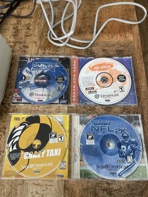 SEGA Dreamcast Console w/ 2 Controllers, cables, Mem Card, Games