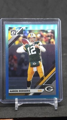 2019 Donruss Optic Aaron Rodgers #37 Aqua Prizm /299