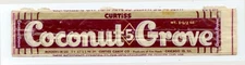 1940s Coconut Grove 5c candy bar wrapper  1-1/2 oz - Curtiss Chicago Illinois