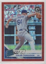 2019 Donruss Optic Rated Rookies Red Pandora Prizm 2/99 Caleb Ferguson #62 0nr3