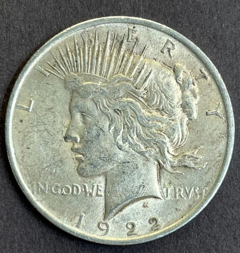 1922 Peace Silver Dollar, XF