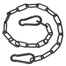 1/8 x 20" Fitness Chain Porch Hanging Swing Chair Chain Heavy Duty Black